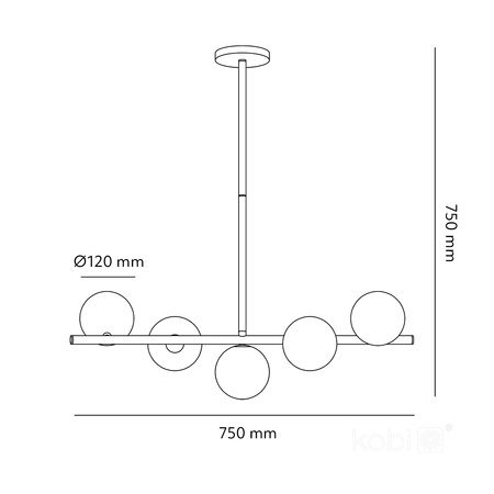 Dekorative Hängeleuchte Überhang G9 Gold Elegance Kobi