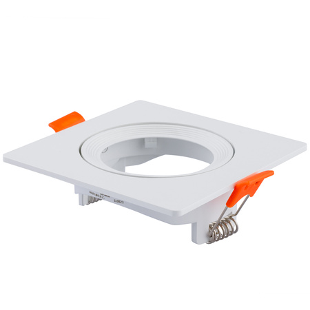 Einbaustrahler GU10, MR16 Einbauspot HALOGEN Quadrat beweglich Weiß VENTUS LUMILED