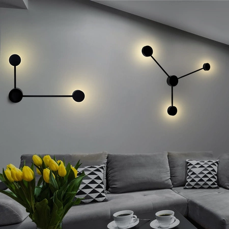 Wandleuchte Außenfassadenleuchte 3 x GX53 Schwarz JOY Sanico Goldlux