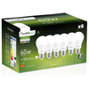 6x LED Lampen E27, Glühbirne A60 8W = 60W 806lm 260° 4000K nuetral LUMILED
