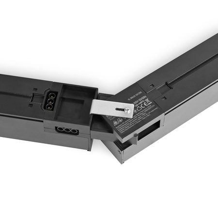 LED-Panel-Lampe Aufbauleuchte Modular 50W 5000lm 5000K Kalt Schwarz Videx