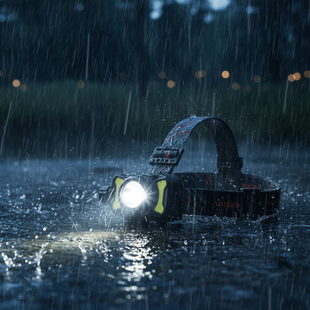 LED wiederaufladbare Stirnlampe 5W 700lm 8 Modi USB-C Wasserdicht IP55 Videx