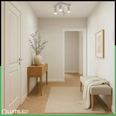 Deckenleuchte Plafond SPOT TUBA Reflektor Halogen Leuchte 4x GU10 TABULA LUMILED