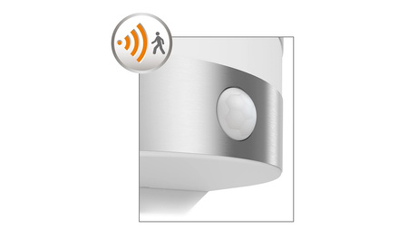LED-Gartenwandleuchte CALGARY IR myGarden 3,5W 2700K IP44 mit Bewegungssensor Silber PHILIPS