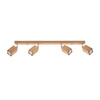 Deckenleuchte KEKE 4xGU10 Reflektor Halogen Leuchte 80cm Eiche SOLLUX
