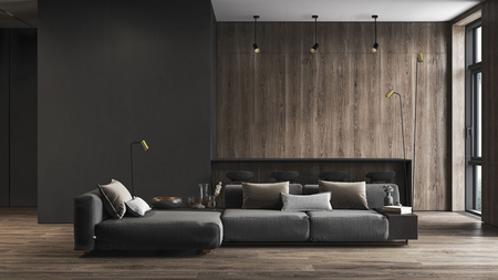 MONO LONGm 7674 Nowodvorski Schwarz-Gold GU10 Anbau-Spot-Reflektor Modern