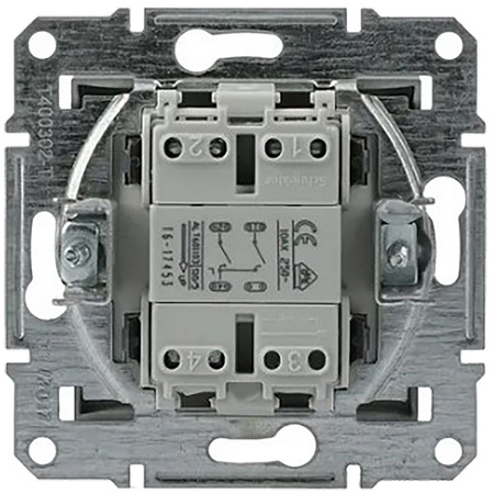 Zweipoliger Kerzenlichtschalter ohne Rahmen Einbau Asfora IP20 Anthrazit