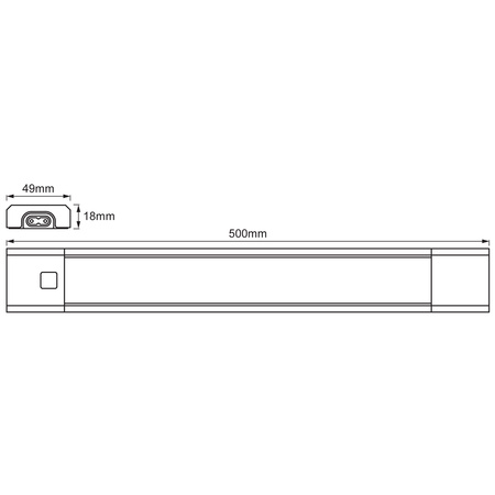Unterschrankleuchte Linear LED 6W 350lm 3000K Warm RGBW mit Bewegungssensor Dimmbar 50cm LinearLED Slim LEDVANCE