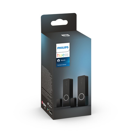 2x Tür öffnen/schließen Kontaktsensor Fenster Wireless Smart Kontaktsensor Schwarz PHILIPS HUE Zigbee