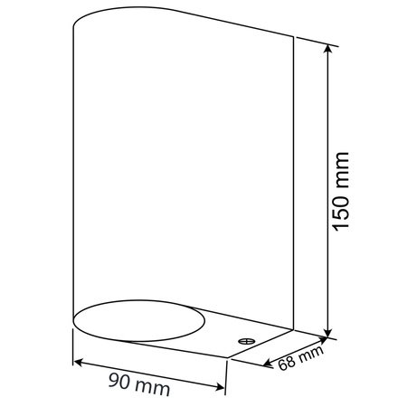 Wandleuchte Außen 2x GU10, Garten-Wandleuchte Schwarz ALLIUM LUMILED