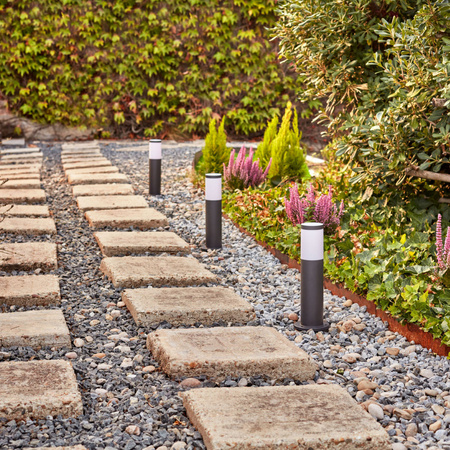 Basisset PEDESTAL GardenLink-Leuchten 3x6W 12V 2700K IP44 Anthrazit PHILIPS