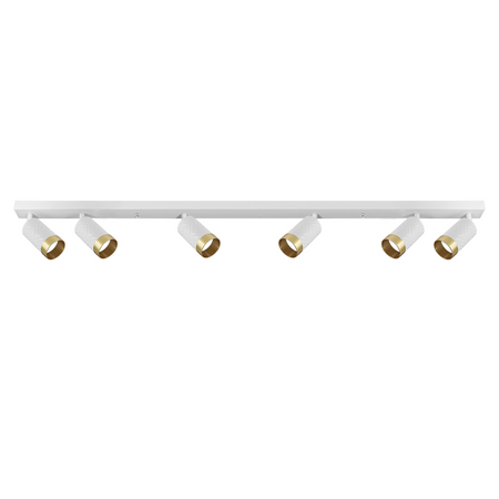 LED Decken-/Wandleuchte Lichtband 6 x GU10 ARRAS Weiß GOLDLUX (Polux)