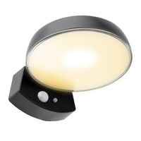 Gartenwandleuchte Elevation LED-Solarleuchte mit Bewegungs- und Dämmerungssensor 4000K IP65