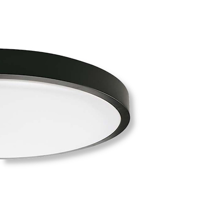 LED-Deckenleuchte für Badezimmer 18W 1800lm 4000K IP44 23cm rund Schwarz