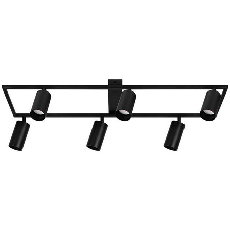 Kronleuchter Deckenleuchte Dekorative 6x GU10 Schwarz Masterled