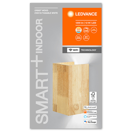 SMART+ WIFI Wandleuchte Smarte Wandleuchte 12W ORBIS SWAN WOOD LEDVANCE
