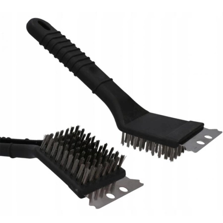 Grillset: Klappbarer Reisegrill + Grillrost-Reinigungsbürste