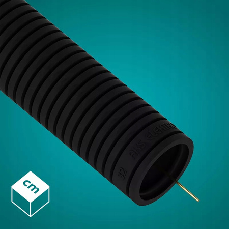 Wellrohr RKGS 32 mm 750N Leitung mit Fernbedienung für Kabelschutz 25m Schwarz AKS ZIELONKA