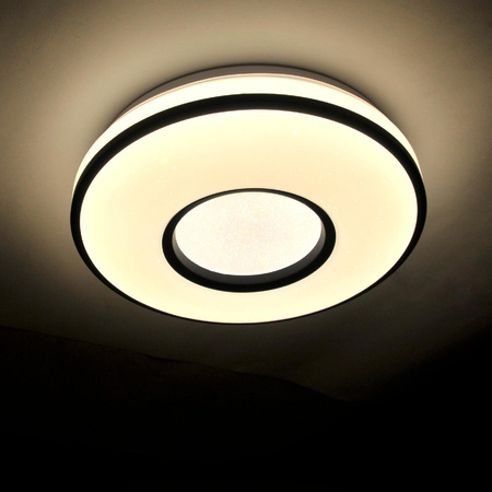 Plafond LED-Deckenleuchte 18W 1850lm 4000K Neutral 120° Weiß Schwarz IP44 Detroit Sanico Goldlux