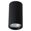 Aufputz Halogen Tuba Reflektor Spot GU10 Rund Schwarz Lucerno Masterled