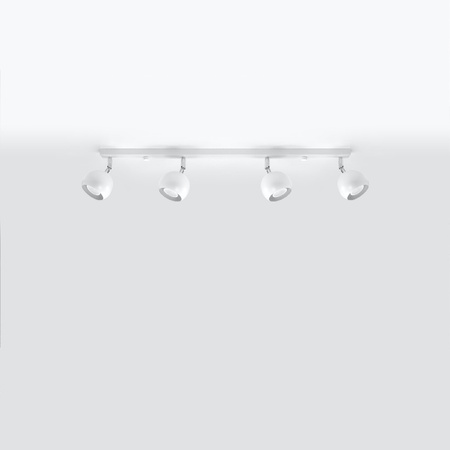 Anbauleuchte OCULARE 4L 4xGU10 Reflektor Halogen Beweglich Minimalistisch Weiß SOLLUX