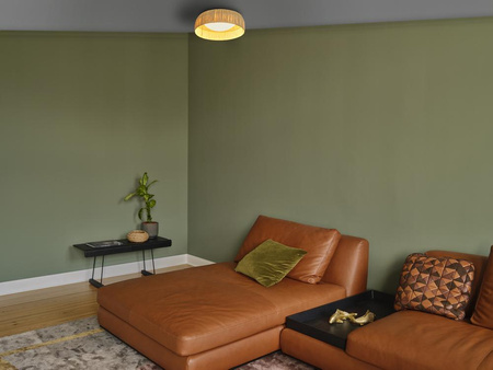 LED Plafond Deckenleuchte 18W 750lm 3000K Warm Brown 40cm Dekor Ledvance