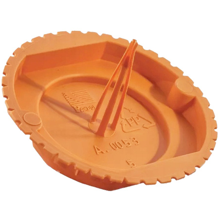 Montageabdeckung 60 mm für PK60-Dosendeckelstopfen mit Schnurrbart PAWBOL