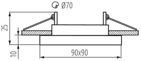CEMIN MR16 GU10 graue bewegliche Halogen-Deckenleuchte Kanlux