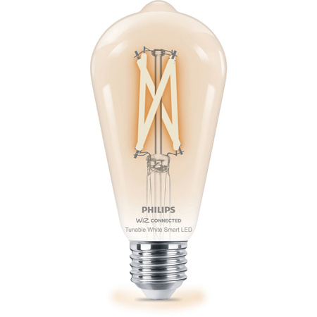 LED-Lampe E27 ST64 7W = 60W 2700-6500K FILAMENT SMART WiFi Philips WiZ