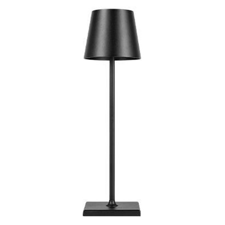 LED Tischlampe 3W 200lm 4000K neutralweiß Wiederaufladbar Schule Nachtlicht Dimmbar Ein/Aus Schalter Schwarz Solio Masterled