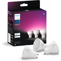 3x LED GU10 Reflektor-Glühbirne 4.2W = 50W 400lm 2000-6500K CCT + RGB SMART Smart Bluetooth ZigBee Weiß und Farbe Ambiance Philips HUE