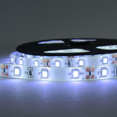 LED Streifen 12V 24W 300LED 2835 Kalt 8mm 5m ECOLIGHT