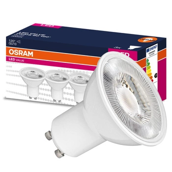 3x LED Leuchtmittel GU10 4,5W = 35W 350lm 3000K Warm 120° OSRAM Value