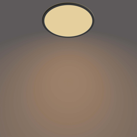 LED Plafond Deckenleuchte SUPERSLIM 18W 2700K 30cm IP44 Dimmbar Schwarz PHILIPS