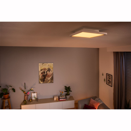 LED-Anbaupanel Aurelle Weiß 19W CCT 30cm PHILIPS HUE Bluetooth + Dimmerschalter