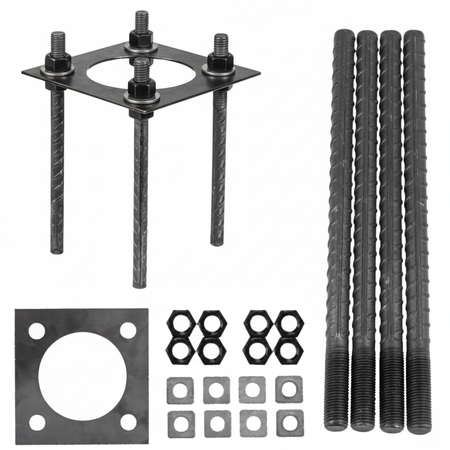 BASE SV 200x200mm KOBI Justierbarer Fundamentanker für Stützen