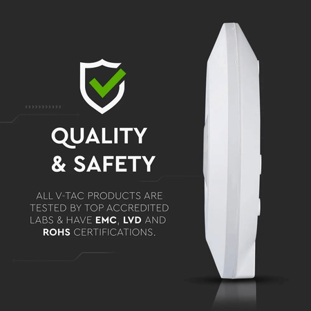 Infrarot-PIR-Bewegungsmelder 360° IP20 WEISS Oberflächenmontage Decke Wand verstellbar V-TAC