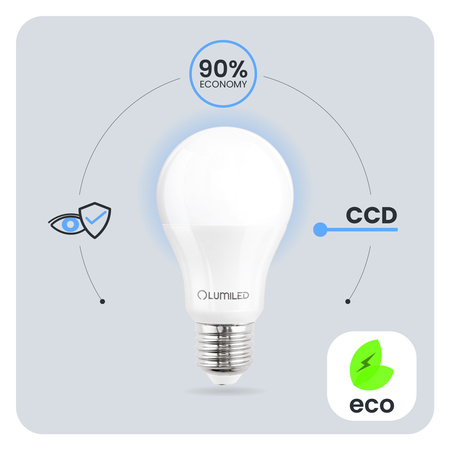 6x LED-Lampe E27 A60 2.5W = 25W 275lm 3000K warmweiß 260° LUMILED