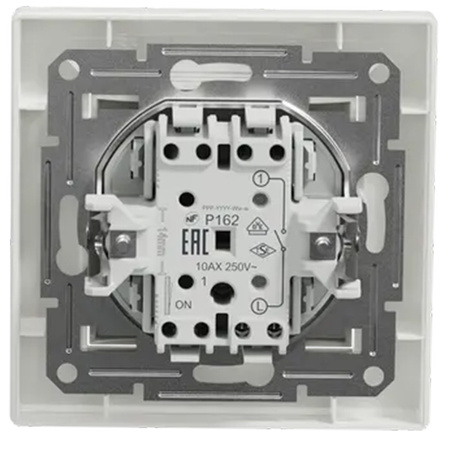 Schalter Schalter Single Single Pole Flush Mount Asfora IP20 Weiß