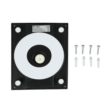 LED-Wandleuchte 12W 3000K IP65 Cube Schwarz VT-822 V-TAC