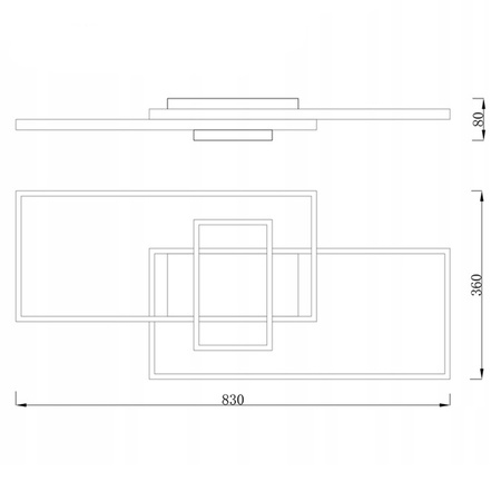LED-Kronleuchter-Deckenleuchte 90W CCT GALAXIS VELA Weiß + Fernbedienung