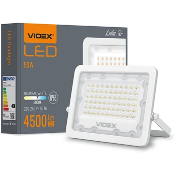 LED Fluter 50W 4500lm 5000K IP65 Weiß VIDEX LUCA