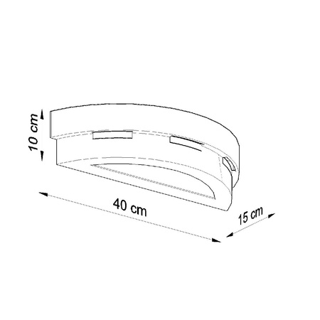 Wandleuchte HELIOS E27 oben/unten Keramik Modern Weiß SOLLUX