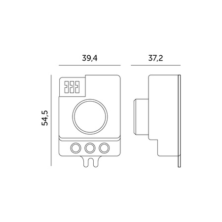 MIKROWELLEN-BEWEGUNGS- UND DÄMMERUNGSSENSOR LX701 360ST KOBI