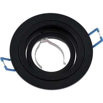 Einbaustrahler GU10, MR16 Einbauspot HALOGEN Runde beweglich Schwarz CASSIO LUMILED