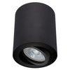 Aufputz-HALOGEN-bewegliche GU10-Rundleuchte in Schwarz 84 mm