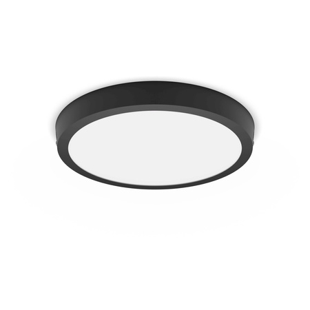 Plafond Panel LED Deckenanbauleuchte MAGNEOS 20W 2700K 28cm Schwarz Downlight Rund PHILIPS