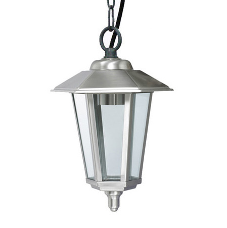 LED Gartenleuchte JUPITER E27 Elevation Wandleuchte Silber Hängelaterne Volteno