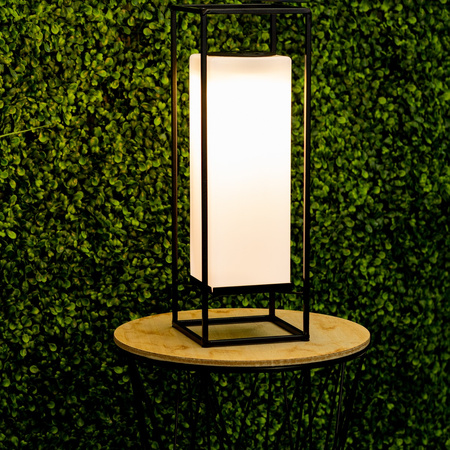 LED Solarlampe Outdoor Garten Standlaterne 3000K IP44 38cm Dämmerungssensor