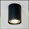 Aufputz HALOGEN Spot Tuba Movable AMAT-M GU10 Rund Schwarz-Gold 84mm LUMILED